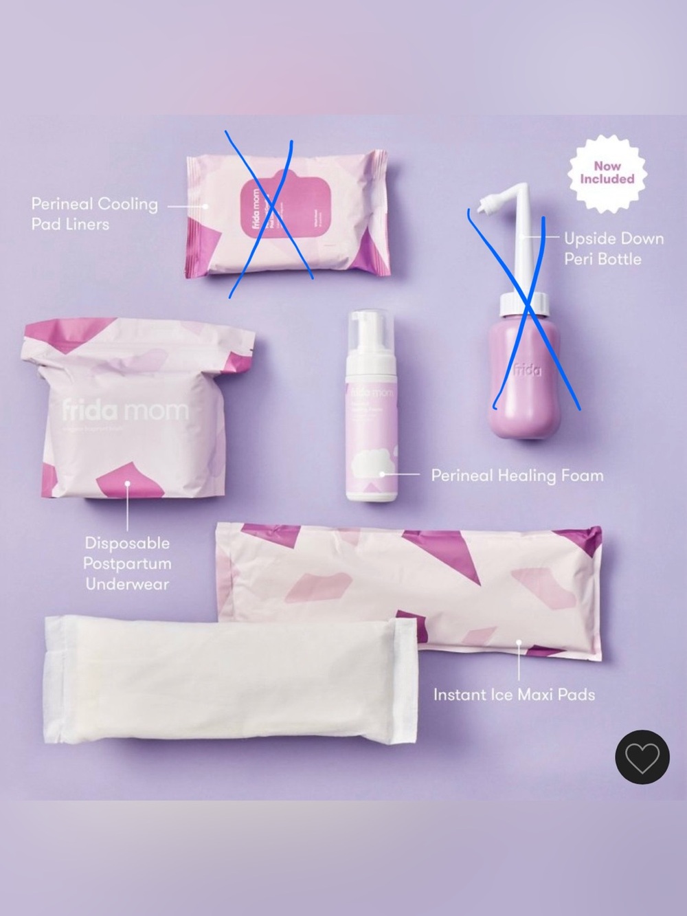Frida Mom Perineal Healing Foam & Postpartum Care Kit